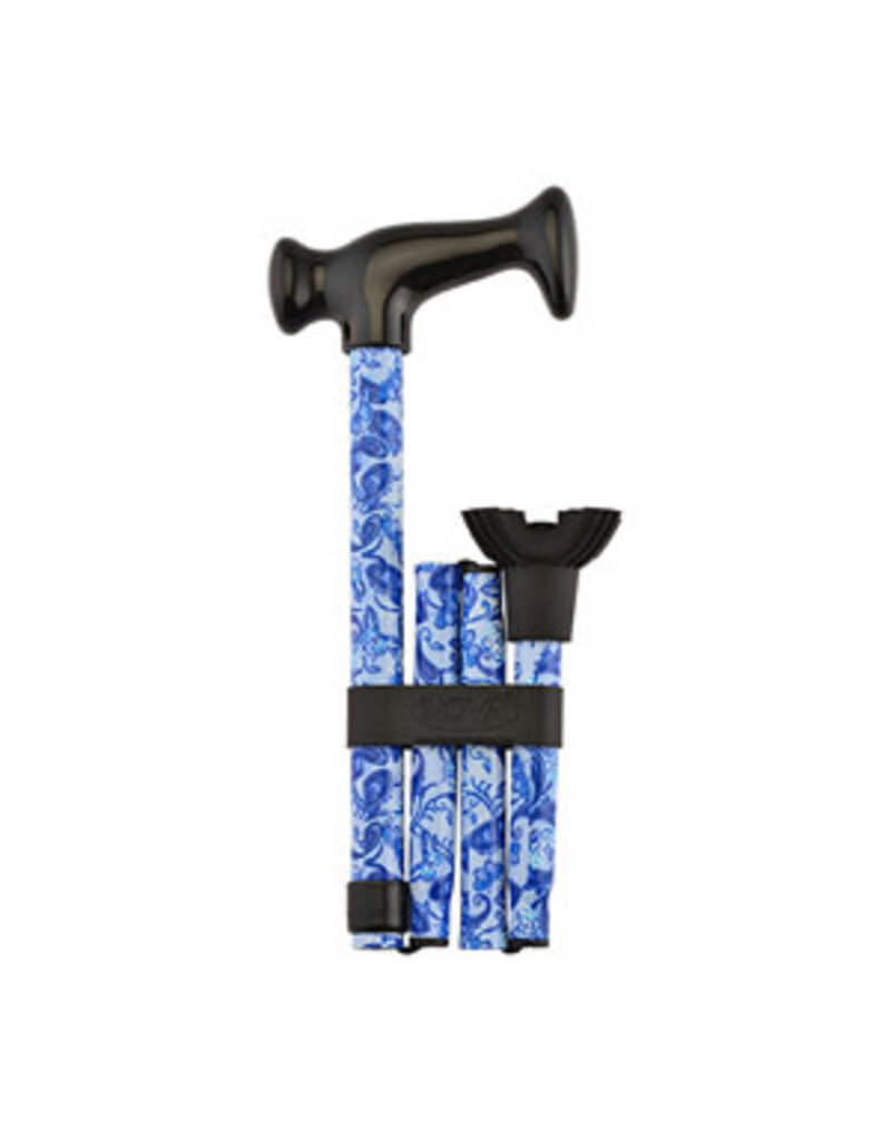Folding Cane with Mini Quad Tip
