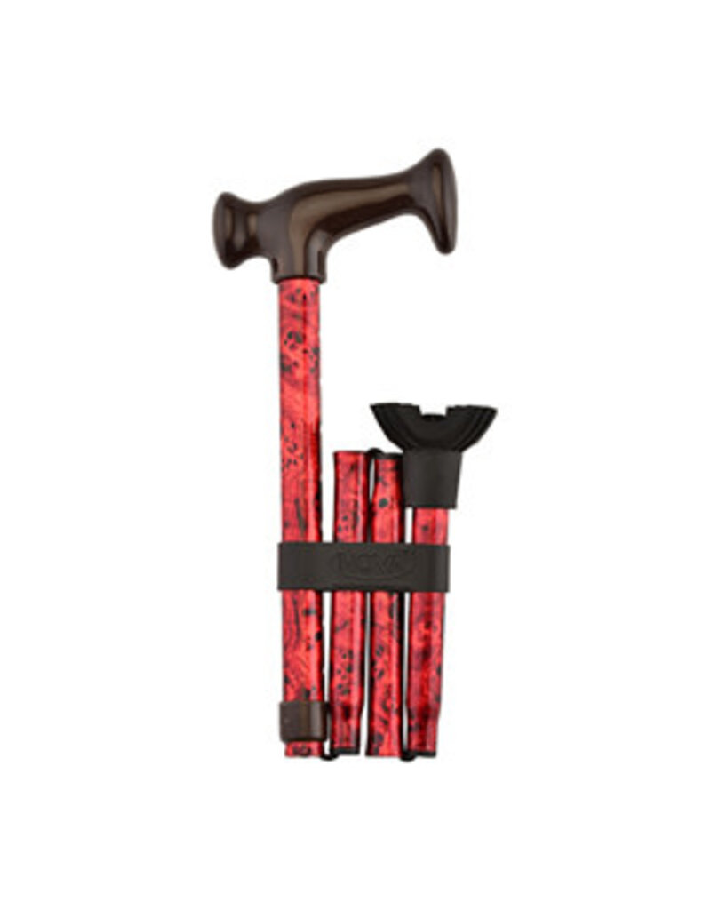Folding Cane with Mini Quad Tip