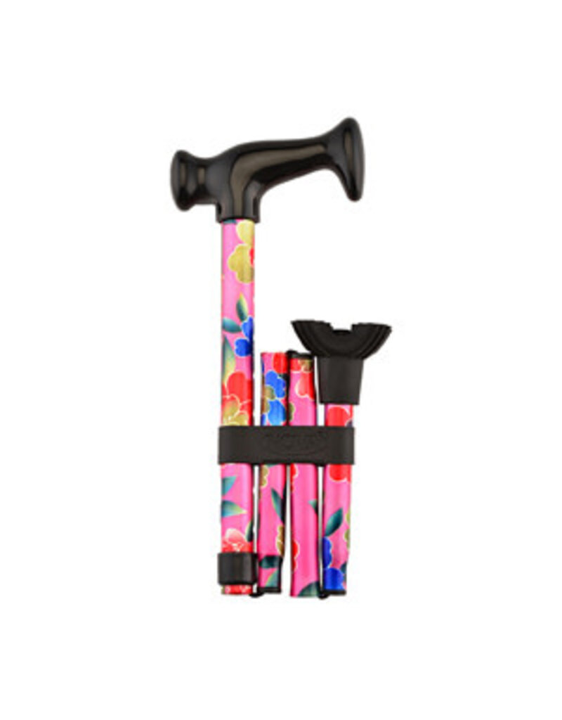 Folding Cane with Mini Quad Tip