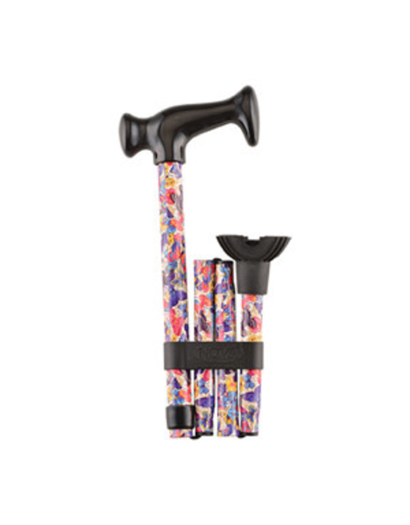 Folding Cane with Mini Quad Tip