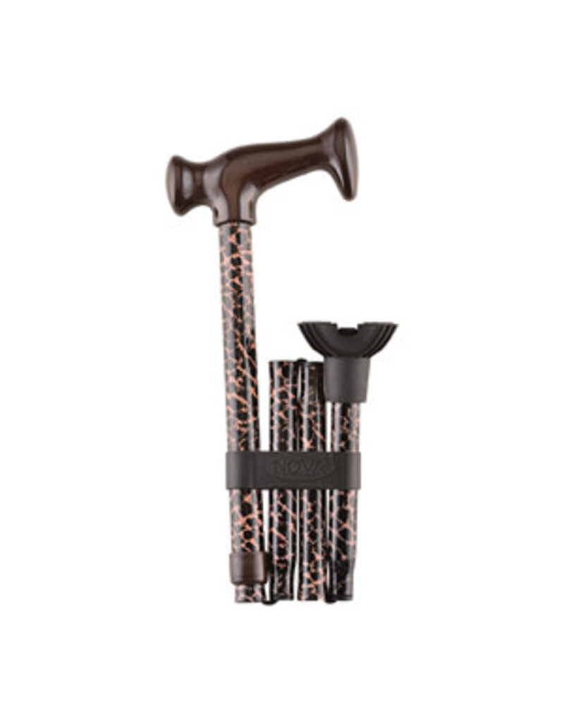 Folding Cane with Mini Quad Tip