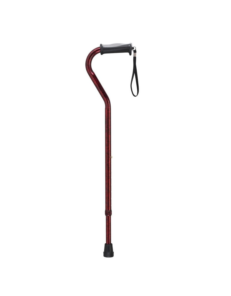 Drive/Devilbiss Adjustable Offset Cane with Gel Grip