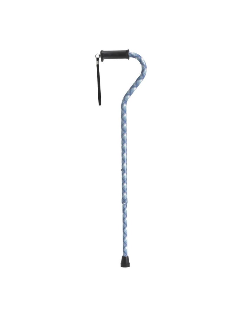 Drive/Devilbiss Adjustable Offset Cane with Gel Grip