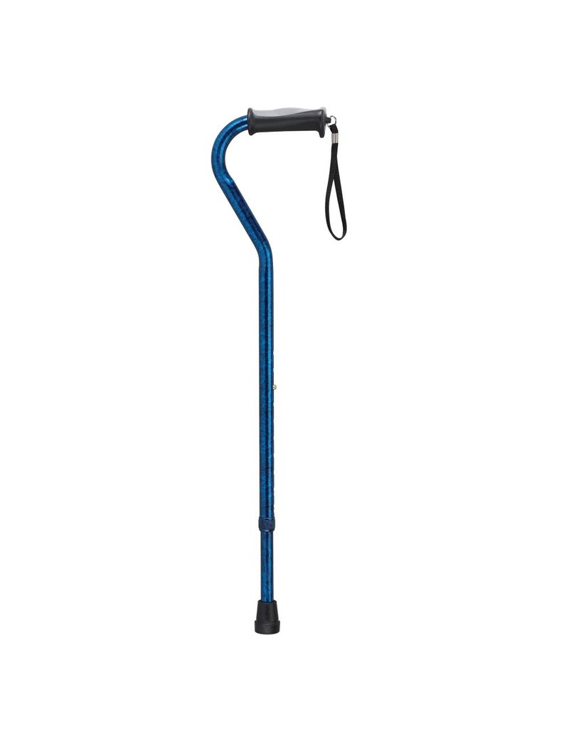 Drive/Devilbiss Adjustable Offset Cane with Gel Grip
