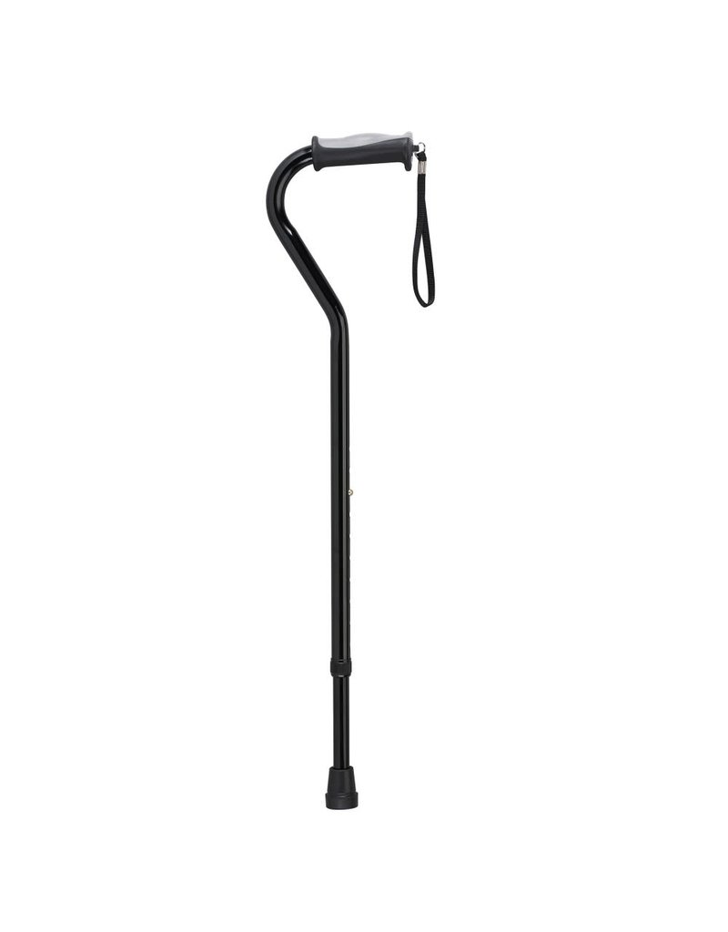 Drive/Devilbiss Adjustable Offset Cane with Gel Grip