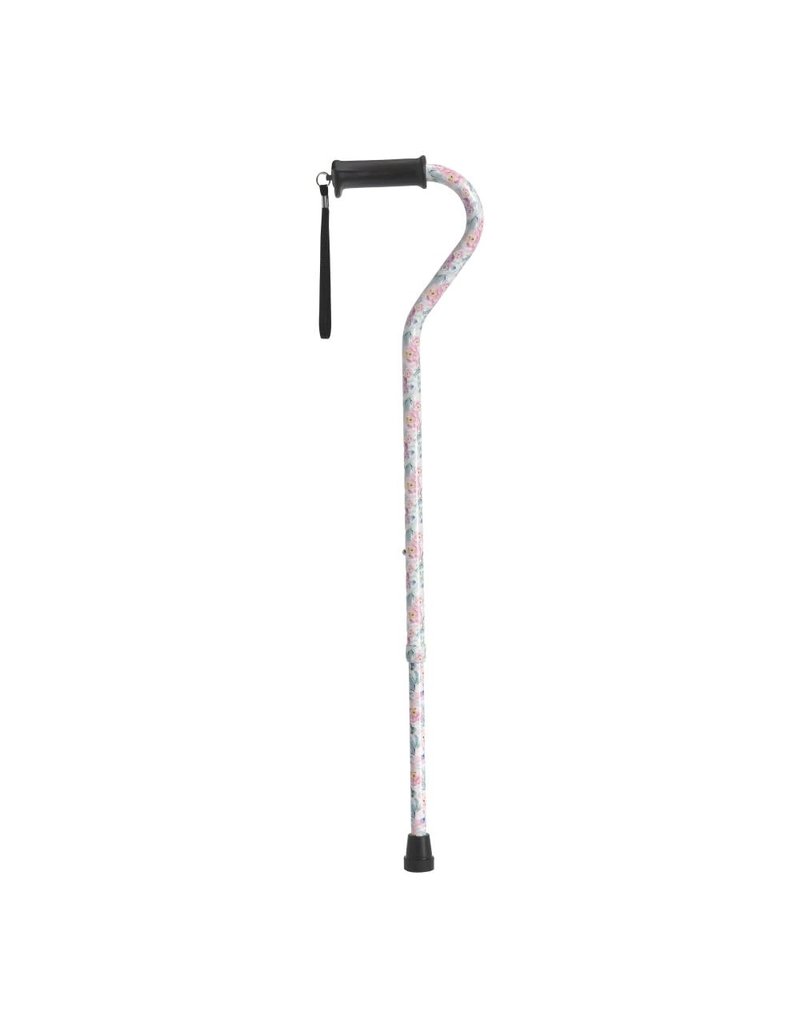 Drive/Devilbiss Adjustable Offset Cane with Gel Grip