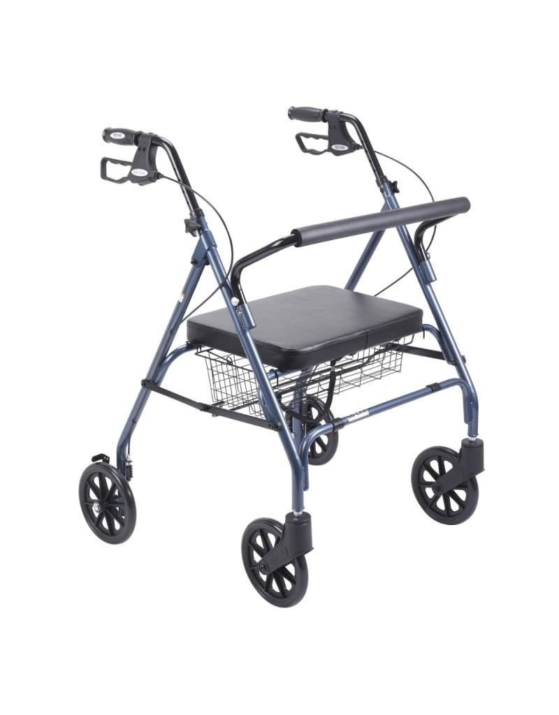 Drive/Devilbiss Bariatric Rollator with Large Padded Seat