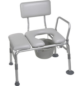 Combination Padded Transfer Bench/Commode