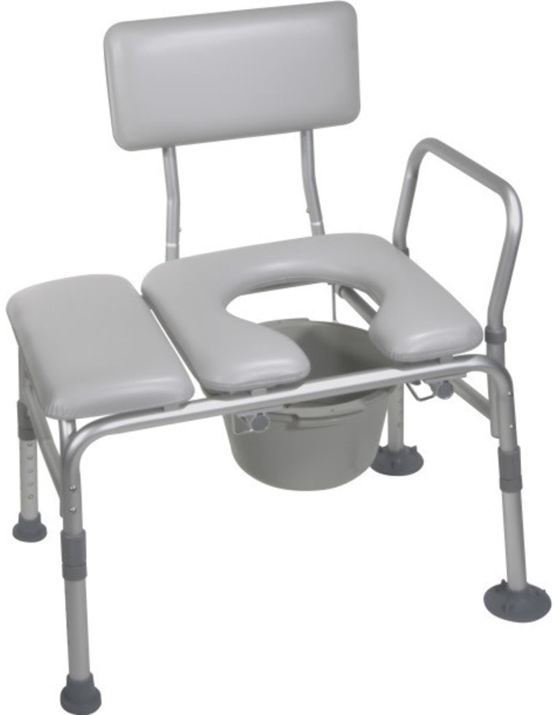 Drive/Devilbiss Combination Padded Transfer Bench/Commode