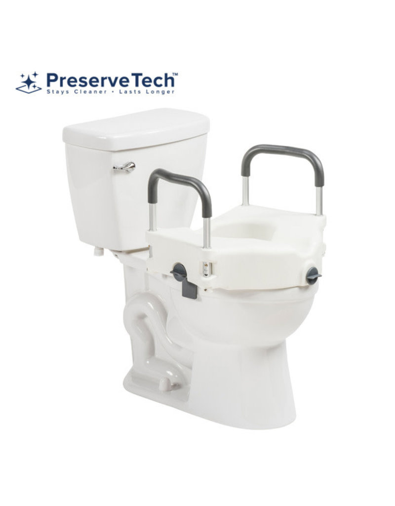 Drive/Devilbiss Secure Lock Raised Toilet Seat