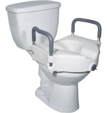 Drive/Devilbiss Raised Toilet Seat with Tool-free Removable Arms