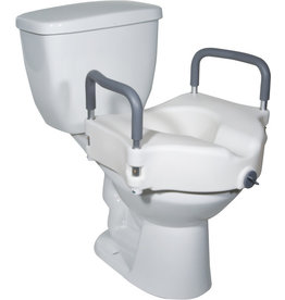 Drive/Devilbiss Raised Toilet Seat with Tool-free Removable Arms
