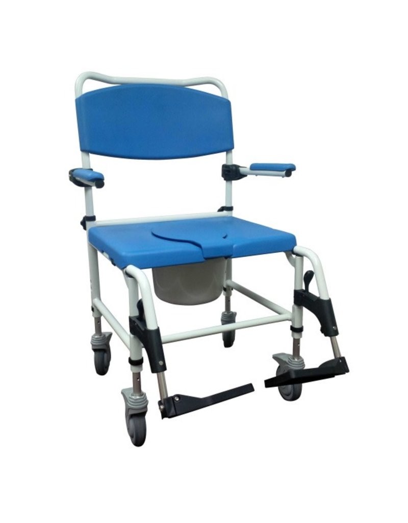 Bariatric Aluminum Rehab Shower Commode Chair