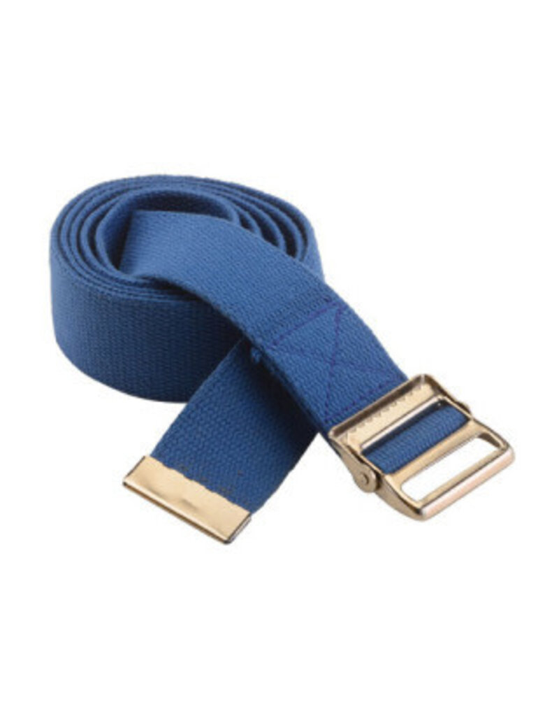 GAIT BELT  52"  BLUE  METAL BU