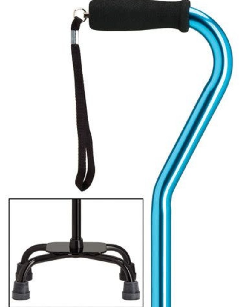 Large Base Quad Cane with Foam Handle Broadway Home Medical