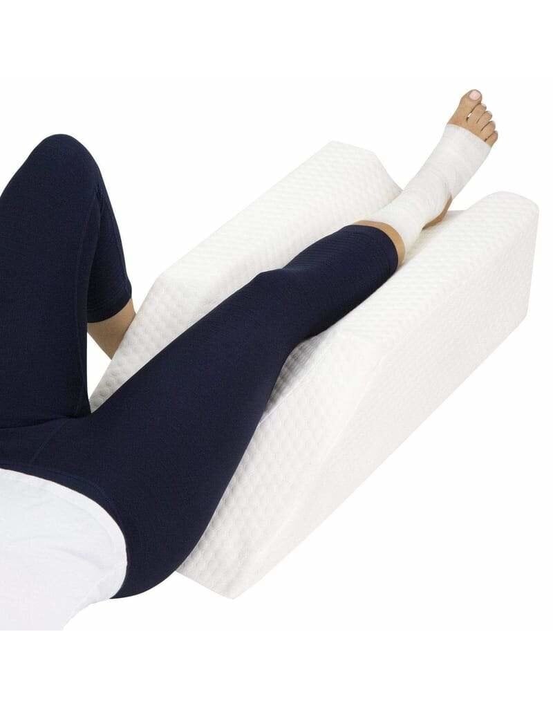 Kolbs Post Surgery Single Leg Elevation Foam Wedge Pillow Leg Ankle Knee  Support 