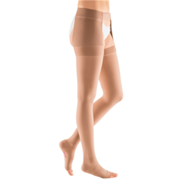 Medi USA Mediven Plus Thigh 40-50 mmHg Open Toe Beige w/ Attachment