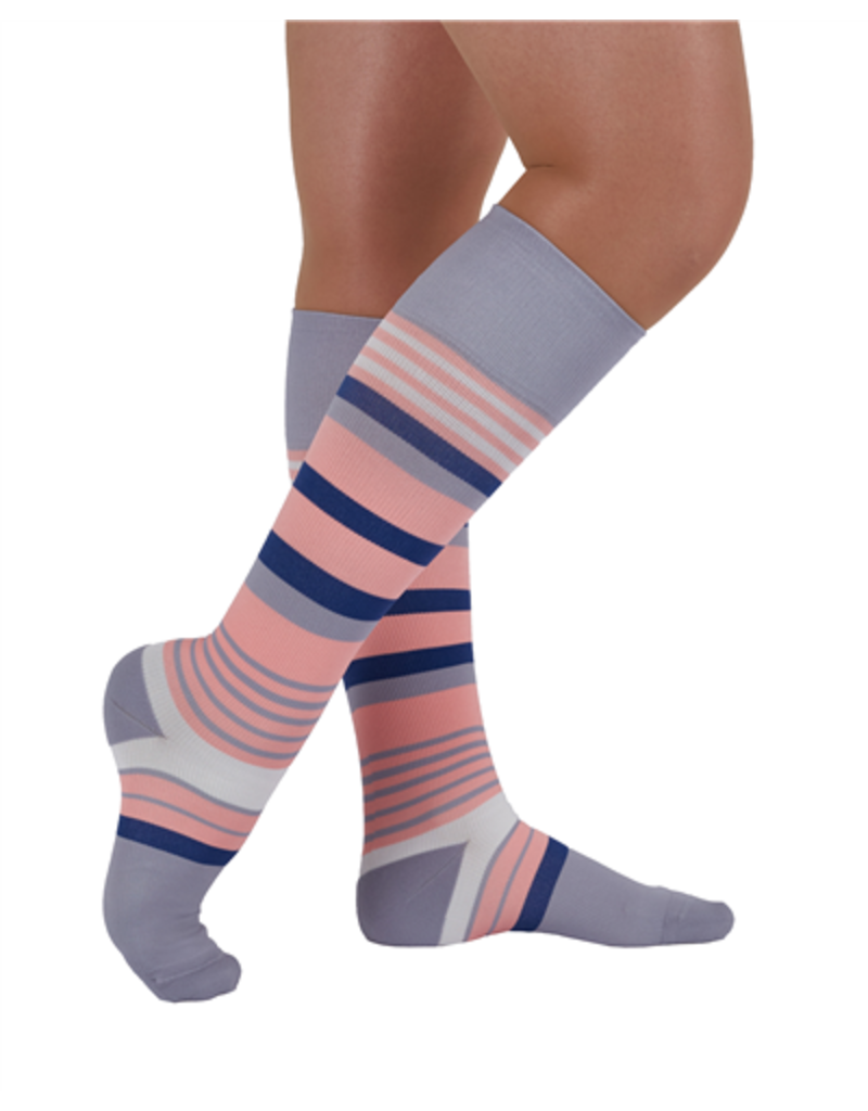 Rejuva Motley Stripe Calf 20-30 mmHg