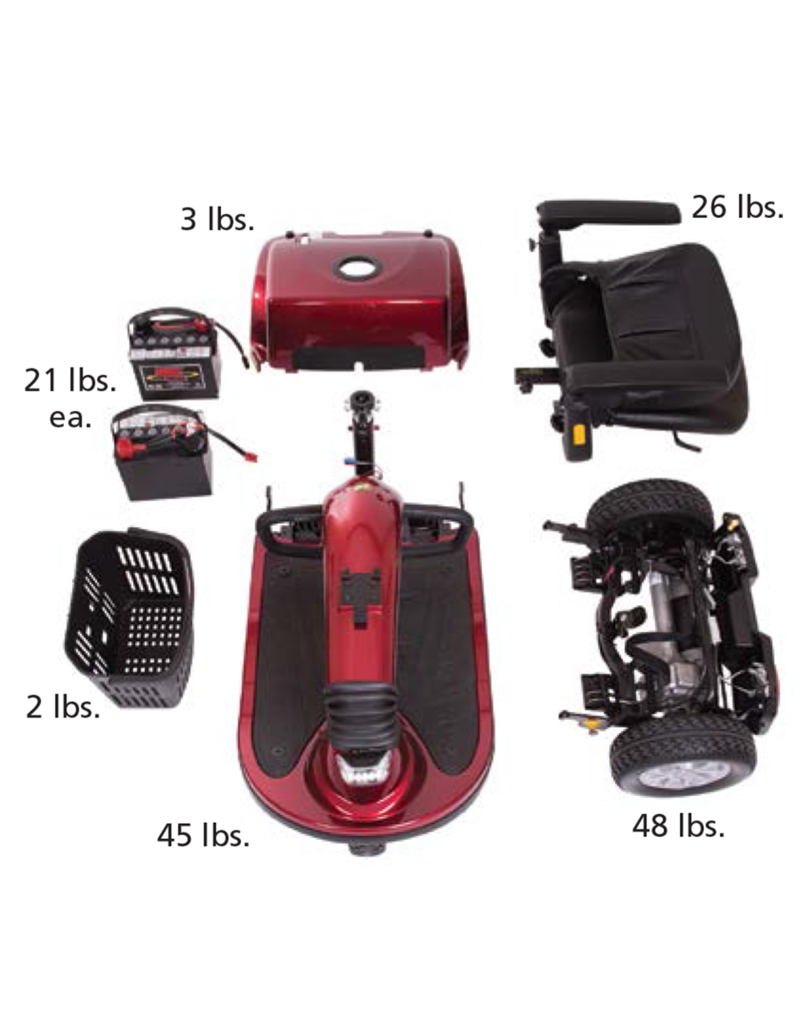 Companion Power Scooter Mid Size 3 Wheel