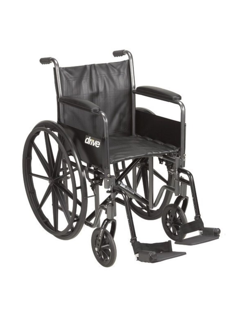 Drive/Devilbiss Silver Sport II 18" Wheelchair