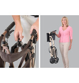 Signature Life Elite Travel Rollator Champagne Gold