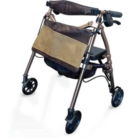 Signature Life Micro Elite Travel Rollator Champagne Gold