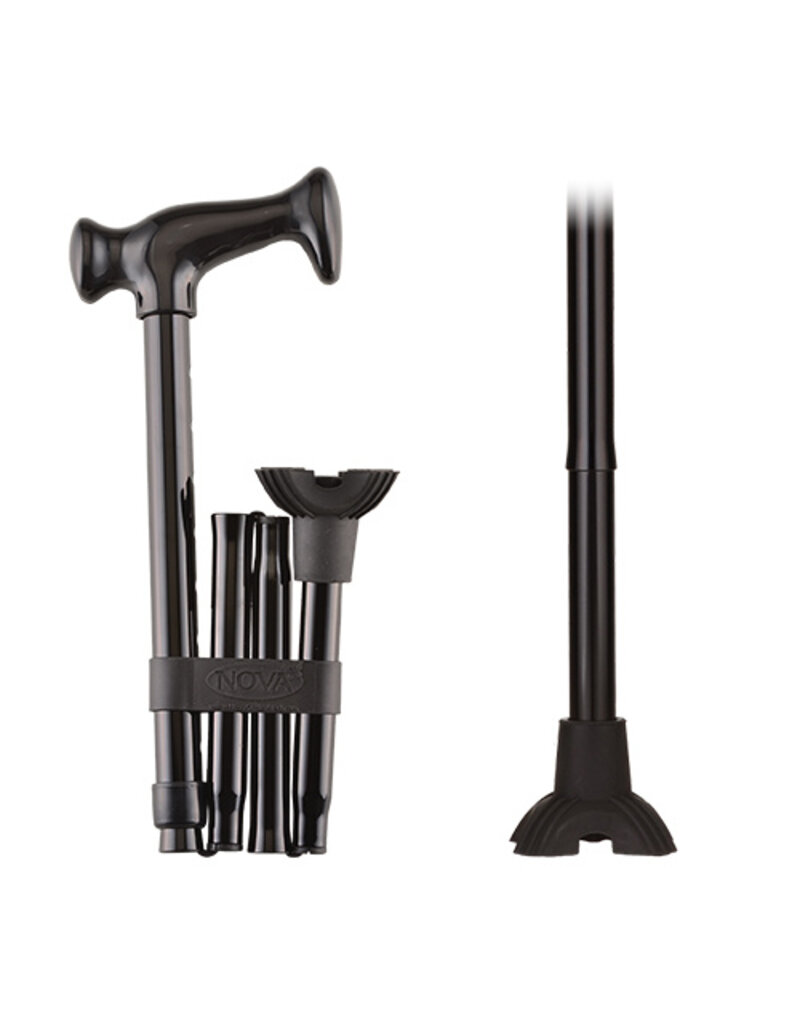 Folding Cane with Mini Quad Tip