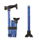 Folding Cane with Mini Quad Tip