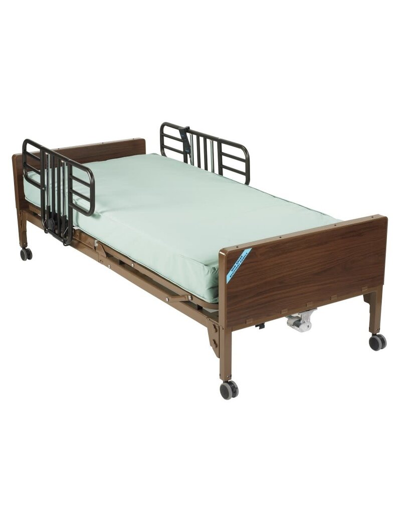 Drive/Devilbiss Delta™ Ultra- Light 1000, Semi-Electric Bed w/ Innerspring Mattress and Full Rails