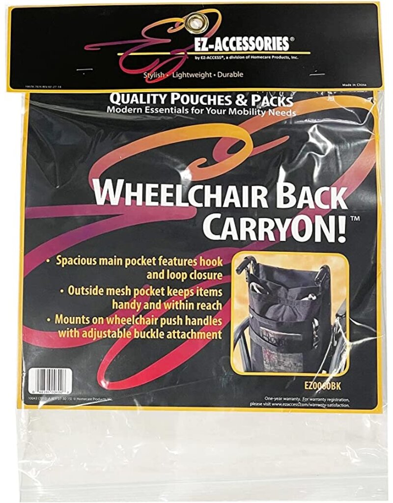 EZ - ACCESS Wheelchair Back Carryon