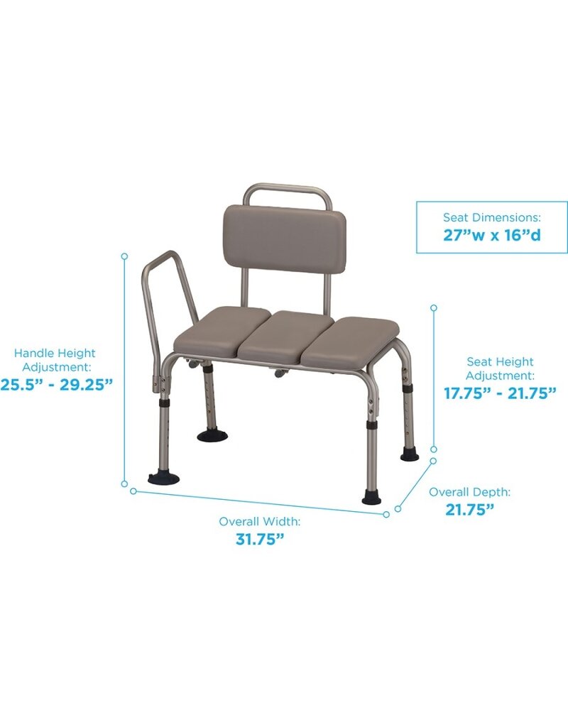 TRANSFER BENCH PADDED