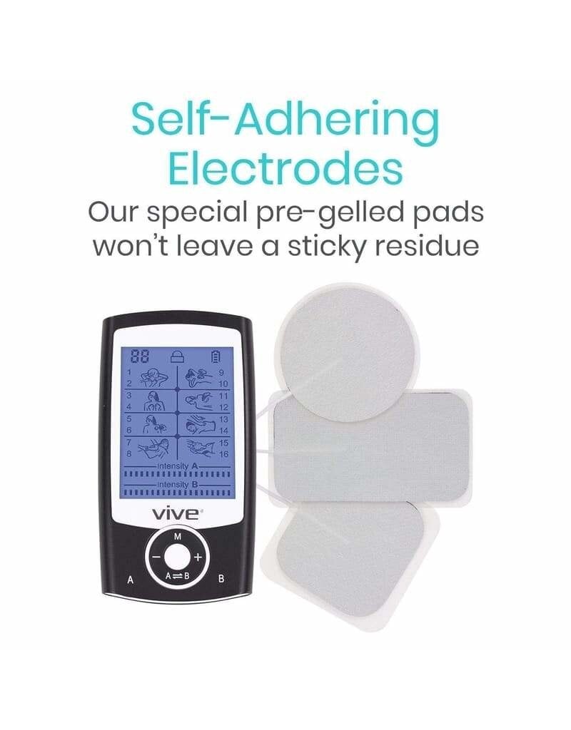 Vive Health 8-Mode TENS Unit for Electrotherapy Muscle Stimulator - Bl –  HelpMedicalSupplies