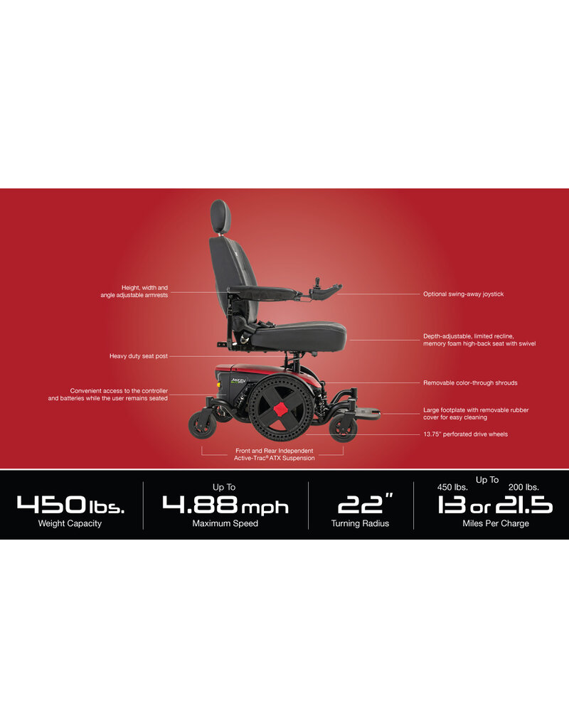 Pride Mobility Jazzy EVO 614HD Power Electric Wheelchair
