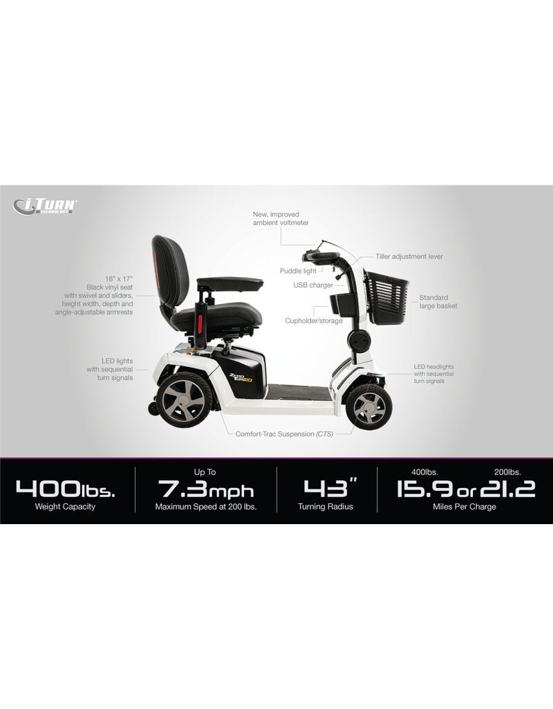 Zero Turn 10 (ZT-10) Electric Mobility Scooter - Broadway Home Medical