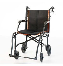 Feather Feather 18" Transport Wheelchair With Rear Caregiver Hand Brakes