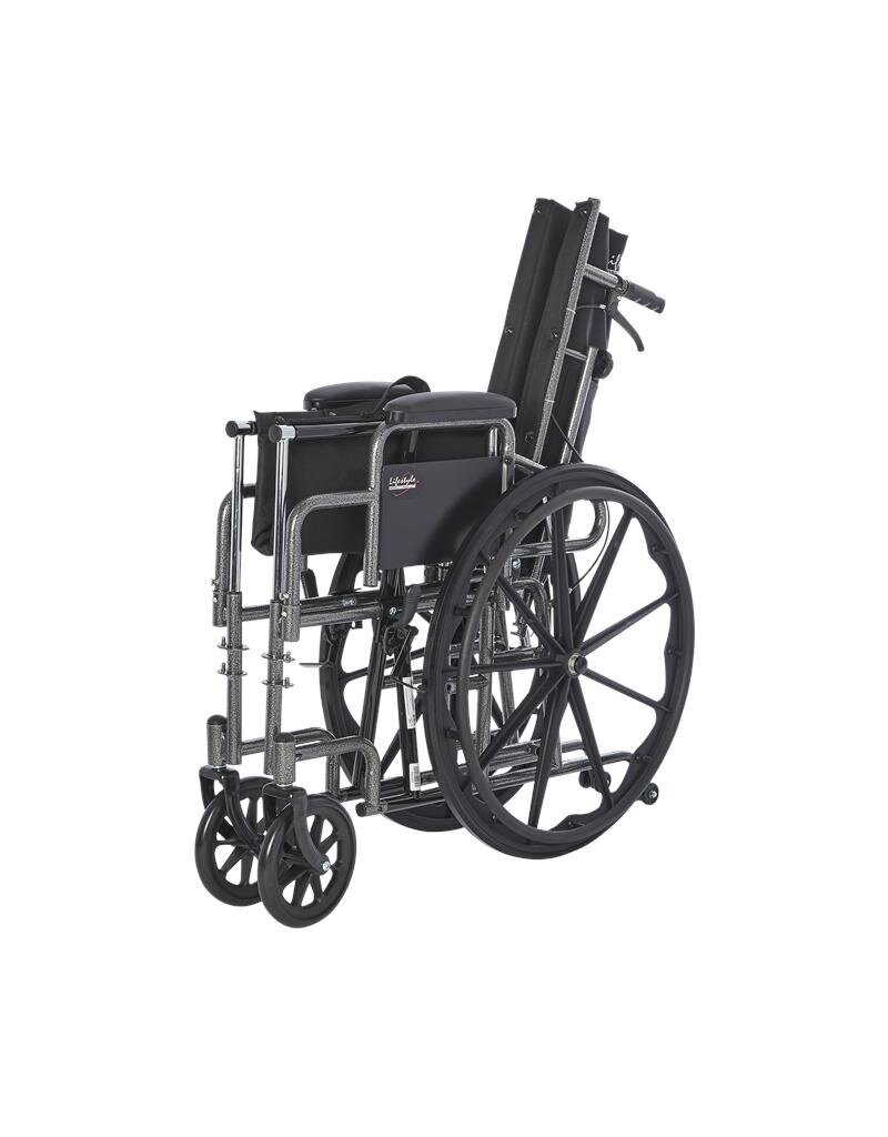 DELUXE RECLINING DESK ARM WHEELCHAIR 18''X16''