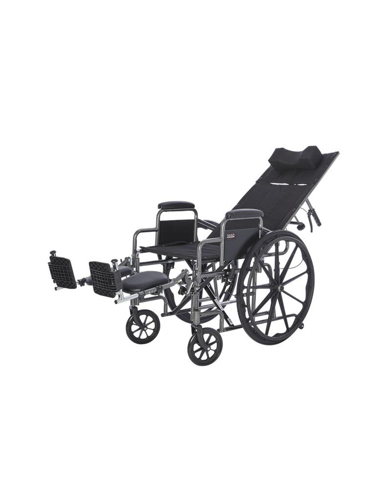 DELUXE RECLINING DESK ARM WHEELCHAIR 18''X16''