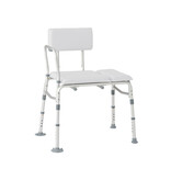Padded Transfer Bench With Commode Opening