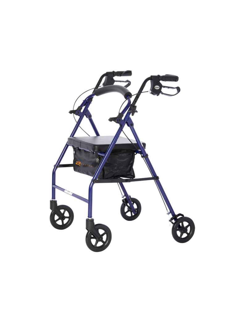 Rhythm Healthcare Royal Steel 4 Wheel Rollator