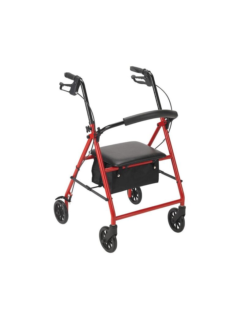 Rhythm Healthcare Steel 4 Wheel Rollator with 6" Wheels