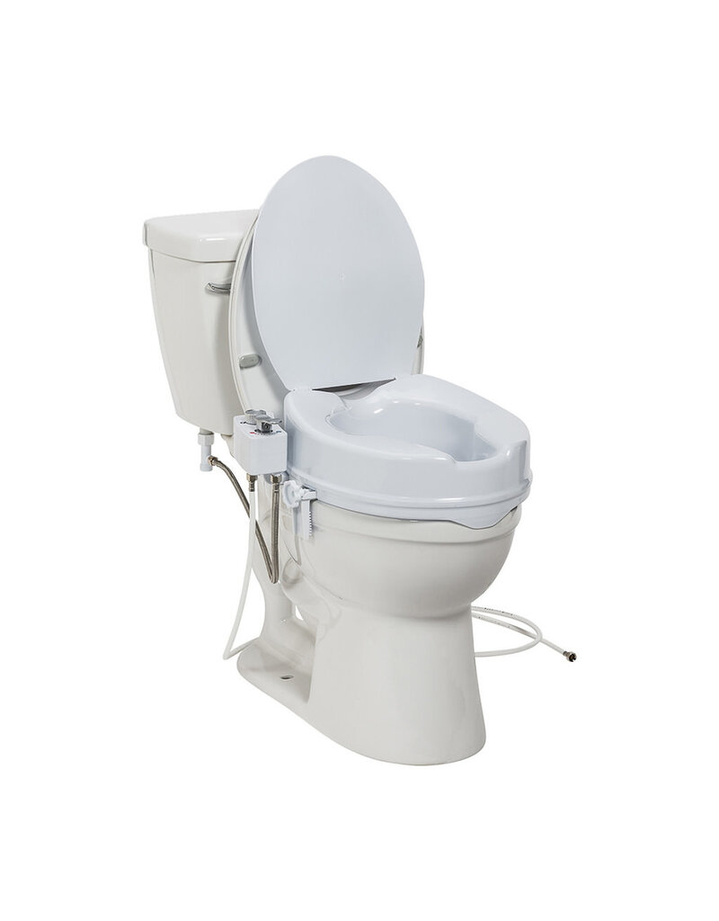 Drive/Devilbiss PreserveTech™ Raised Toilet Seat with Bidet