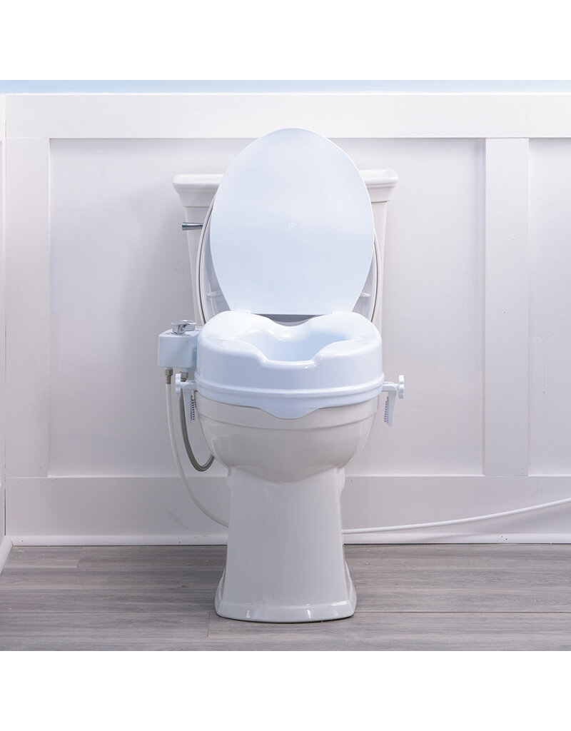 Drive/Devilbiss PreserveTech™ Raised Toilet Seat with Bidet