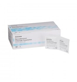 McKesson BZK Towelettes Box