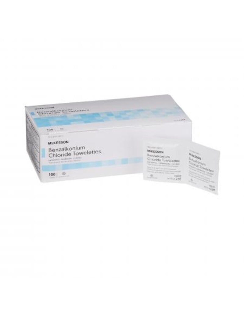McKesson BZK Towelettes Box