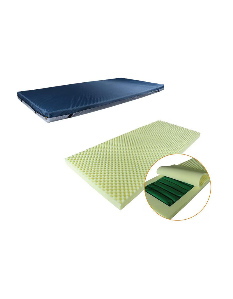 Rhythm Healthcare Softcaire 3.5" Gel Mattress Overlay, 76"x34"
