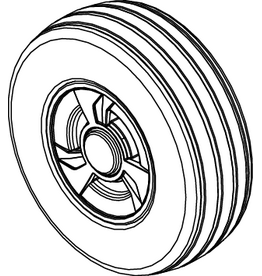 6" Caster Wheel for the Jazzy Air 2 Power Chair