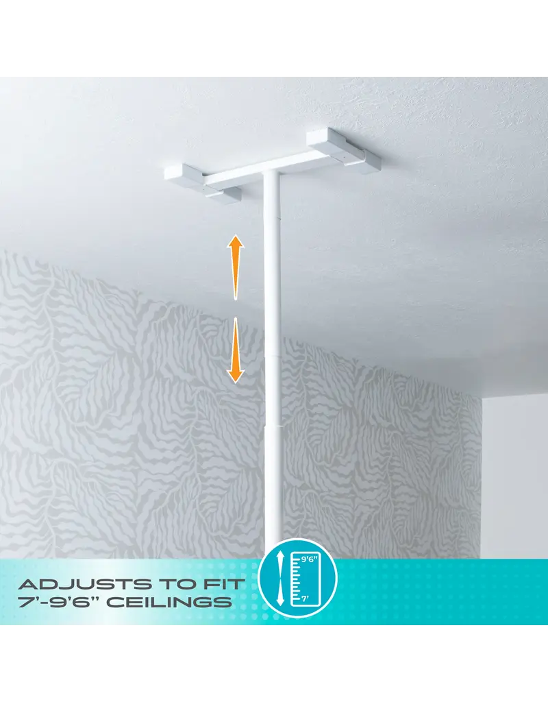 Stander Double Handle Floor to Ceiling Grab Bar