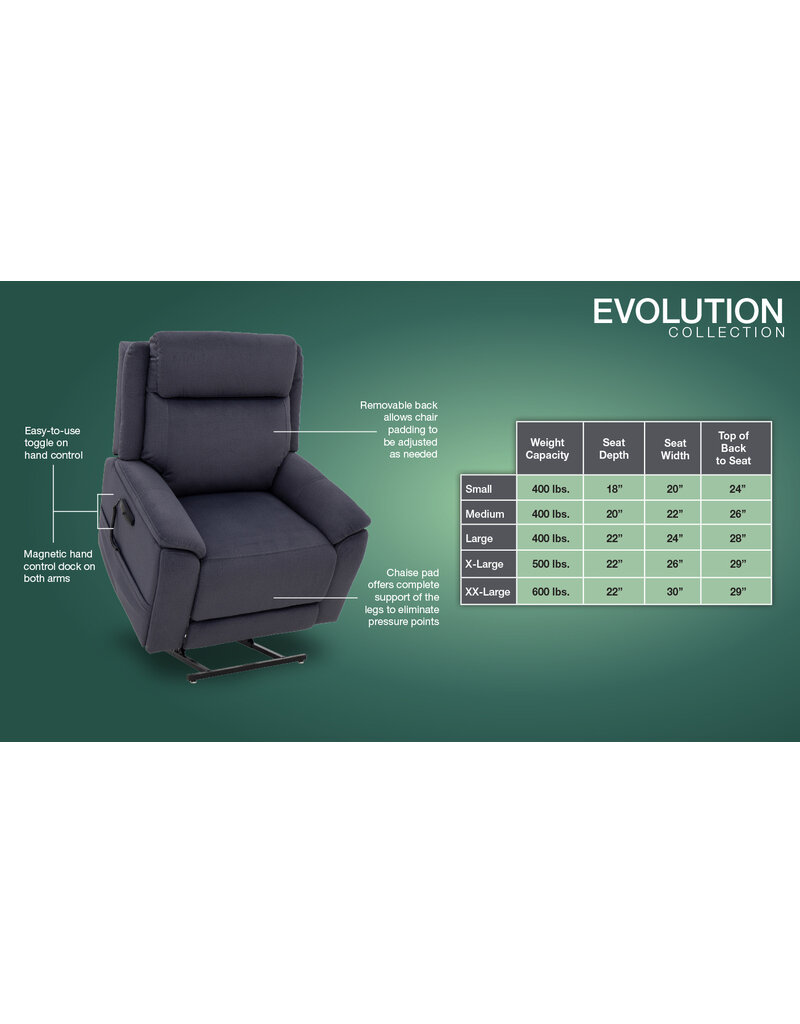 Pride Mobility Sitting Pretty - Evolution Lift Chair HD