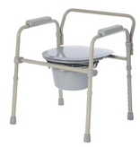 Rhythm Healthcare Elongated Folding Bedside Commode
