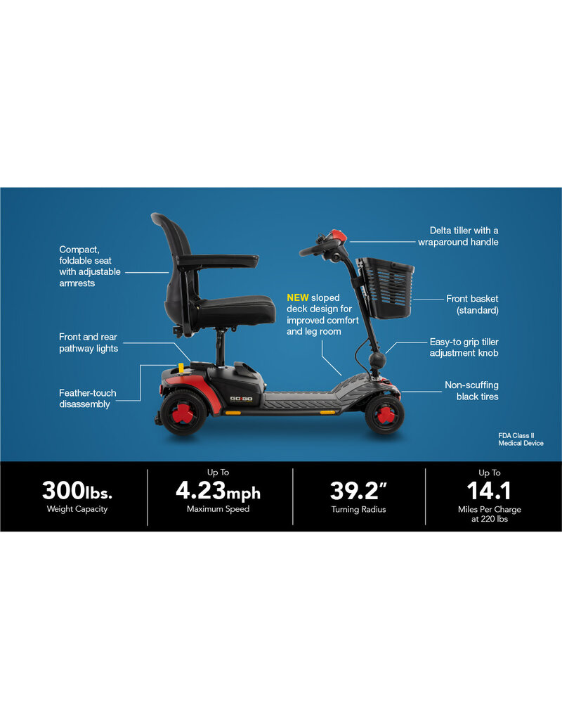 Pride Mobility Go Go® Elite Traveller Gen 3, 4-Wheel